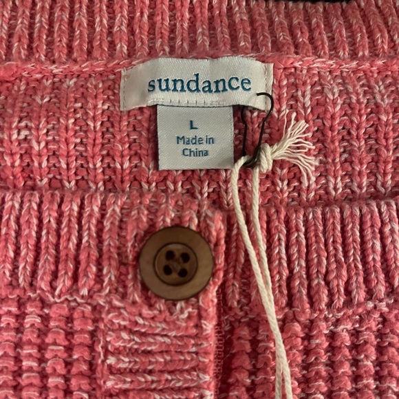 NWT SUNDANCE Avedon Henley Pink Ombre’ Sweater, Size L - Picture 9 of 10